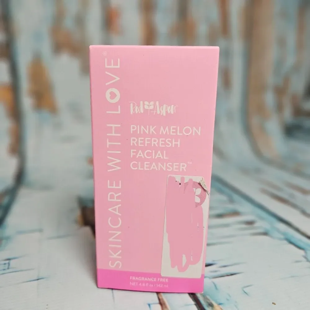 Red Aspen Pink Melon Refresh Facial Cleanser 4.8 oz Fragrance Free NEW